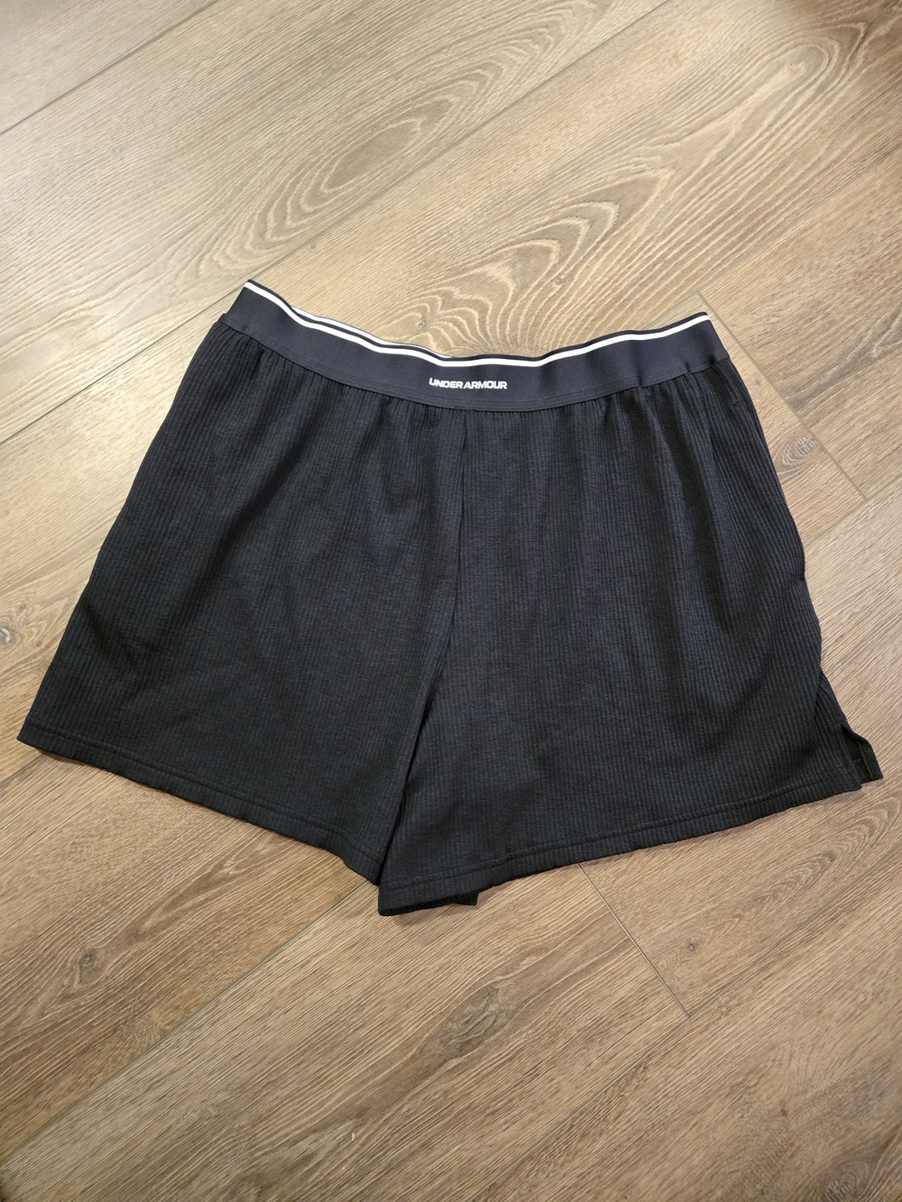 Under Armour Women’s Black Athletic Knit Shorts with Trim Waistband